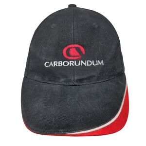 Carborundum Strapback Hat Black One Size Adjustable Embroidered Wompro Cotton